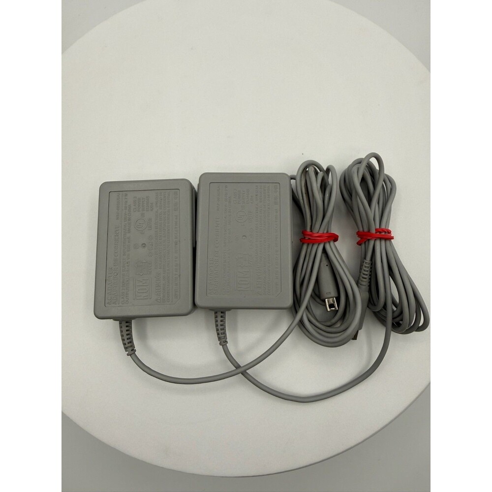Nintendo 3DS 2DS DSi Charger OEM Official Cable Cord WAP-002 Lot of 2